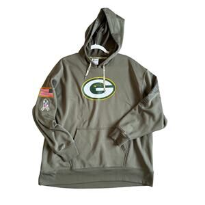 Nike Green Bay Packers 2022 Salute to Service Performance Pullover Hoodie XL